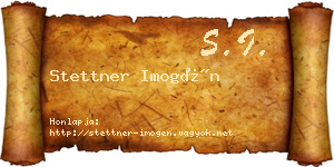 Stettner Imogén névjegykártya